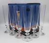 Bohemian Glass "BELLA" Champagne (Beer) Glasses (6) Dishwasher Safe Crystallex