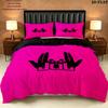 Jul C'Est Pas Des Lol Pattern Bedding Quilt Set Quilt Cover Pillowcase Home Birthday Gift(1 * duvet cover + 2 * pillowcase, without core)
