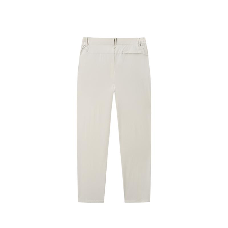 Anta Training Series Solid Color Mid-Rise Breathable Versatile Tight Sports Long Pants Men bottoms 152537512S-1