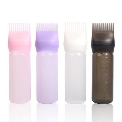 Salon & Home Hair Dye and Shampoo Bottle with Application Comb and Brush
