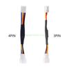 24TE Upgrades PC Case Fan  Speed Reduction Quiet  Adapters  Resistors Cable Quiet Mode Simple Installation for PC Fan 