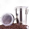4/5palcová kovová vzduchotěsná dóza na sušené mléko, kávová zrna, čajová dóza s víčkem