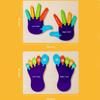 Palm Feet Busy Board Early Learning Educational Toys Puzzles Toddlers Gifts Wood Cognitive Montessori Toys for Children Kids