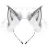 Bandeau Oreilles Réglables - Accessoire de Cheveux Costume Pelucheux pour Fête d'Halloween Jeu de Rôle