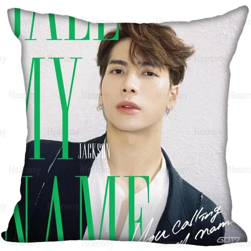 New KPOP GOT7 Pillow Case For Home Decorative Pillows Cover Invisible Zippered Throw PillowCases 45X45cm 0512