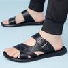 Fashion Summer Men's Slippers Minimalist and Comfortable Flat Bottomed Style Plus Size Outdoor Street Beach Walking Lightweight Shoes