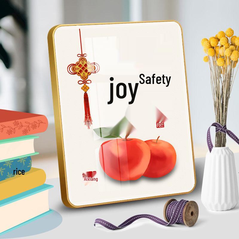 Revised product name:  Peace & Joy Photo Frame Calligraphy Ornament for Entryway & Living Room