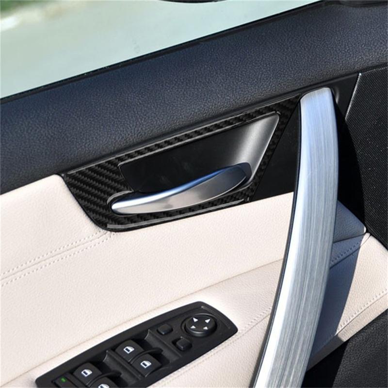 Carbon Fiber Car Interior Center Console Gear Shift Panel Decoration Stickers For BMW X3 2004-2010 Car Accessories