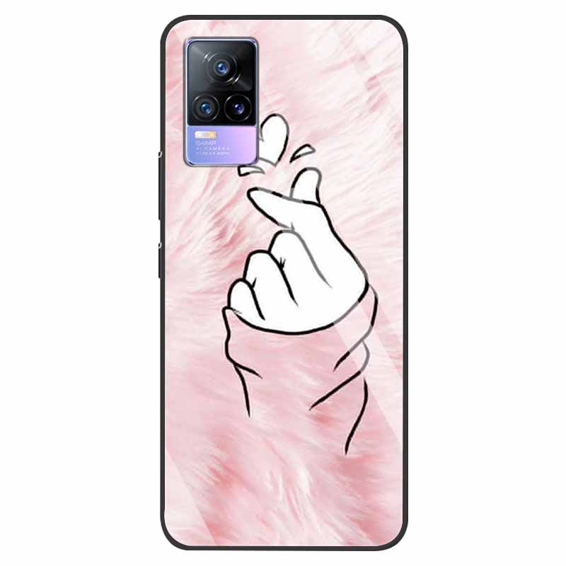 For VivoV21 5G Tempered Glass Case for Vivo V21 5G Soft Bumper Hard Funda For Vivo X60 Pro Global Phone Case X60 5G 2021 Cover