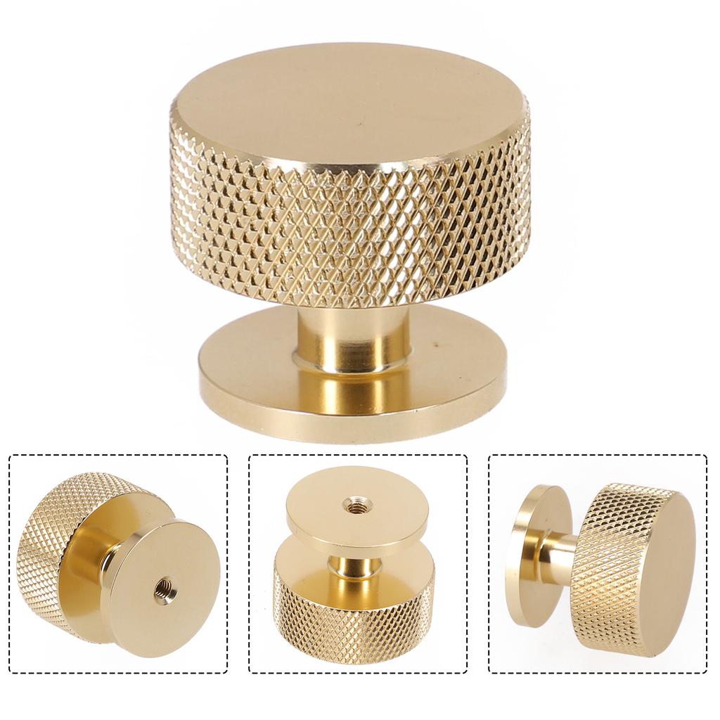 Cabinet Pulls Drawer Handles Round Furniture Handles Aluminium Single Hole Handle Wardrobe Dresser Drawer Knobs Hardware