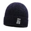 Knitted Solid Color Hat Letter Printing Beanie Caps Windproof Gifts Fashion
