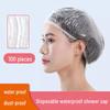 "Thickened Waterproof Disposable Shower Cap for Hair Dye and Hair Treatments"