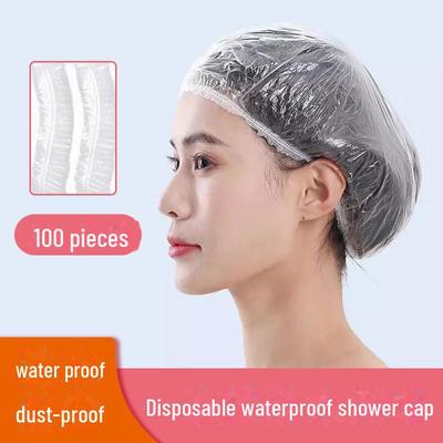 "Thickened Waterproof Disposable Shower Cap for Hair Dye and Hair Treatments"