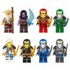 Ninja Motorrad Bausteine Set Lloyd Nya Kompatibel Lego Figuren Cooles Rennrad Modell Spielzeug für Kinder Pädagogisches Geschenk 6er Pack