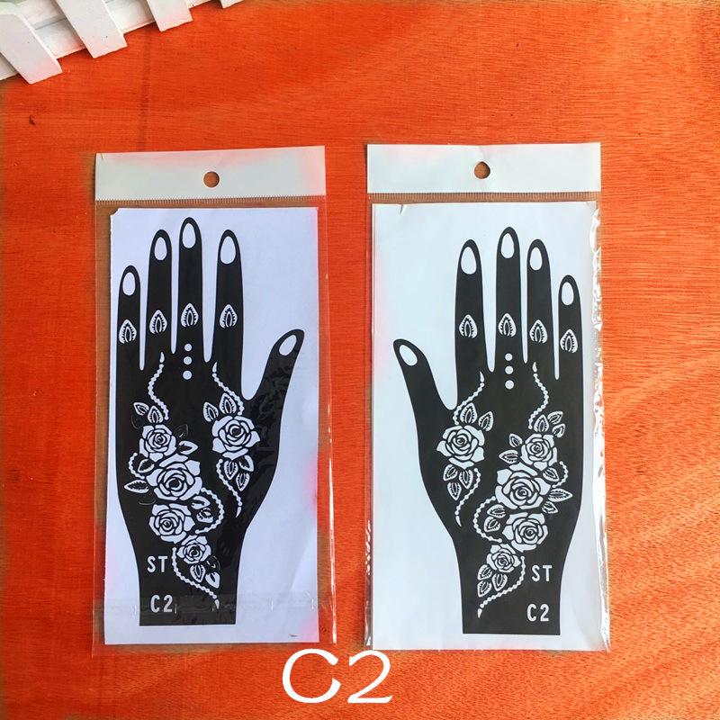 Dark Hand Tattoo Stickers: Original, Beautiful Hand-Shaped Temporary Tattoo Templates