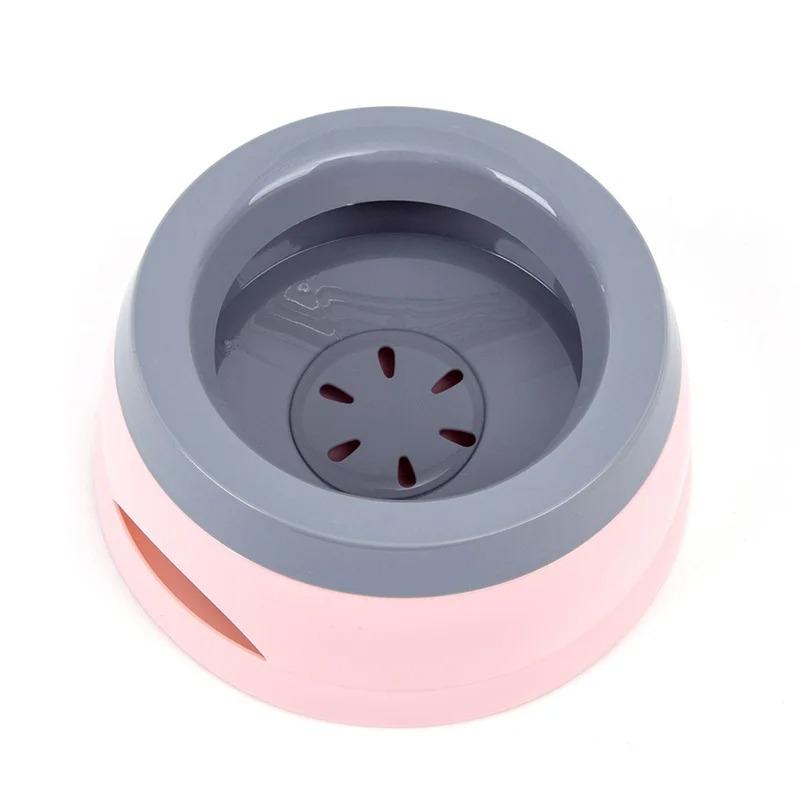 

Dog Water Bowl, Floating Not Wetting Mouth Anti Messy Drinking Pet Feeder, Portable Plastic Travel Cat Bowl Dog Accessories розовый