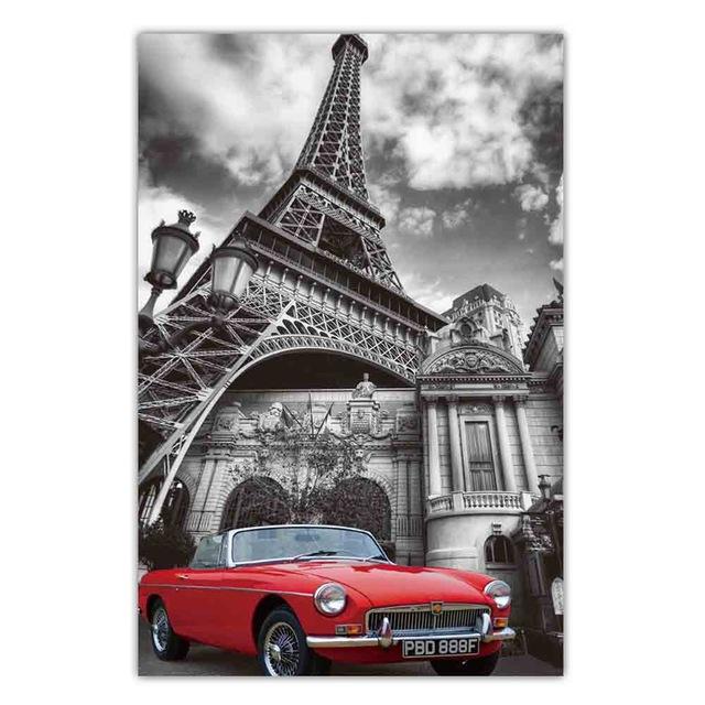 Nordic City Landscape Fashion Canvas Painting World Famous City Street View Poster Office Living Room Home Decoration Mural No Frame