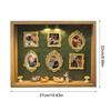 DIY Cat Mini Museum Silhouette Box, Familyand Cat Memory Photo Display Case Frame Silhouette Box With Light