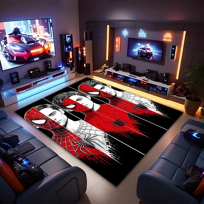 1PC Spider-Man Rug - home decoration Carpet For Living Room Bedroom Flooring Computer Chair Area Rug