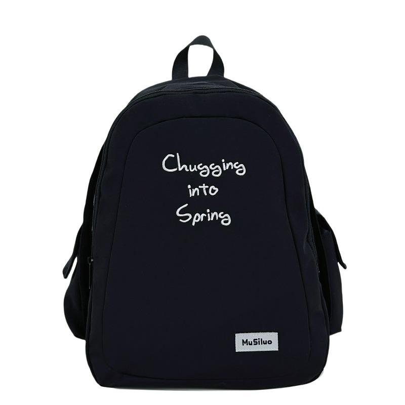 School Bag New Fresh and Sweet Candy Color Backpack Junior High School Students Light Travel Large Capacity Backpack