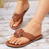 Sandals Women's European and American Large-size Women's Shoes Flower Platform Casual Women's Sandals Flip-flops