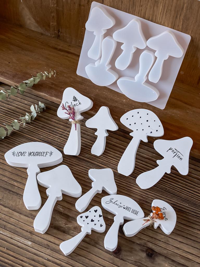 Mushroom Aromatherapy Gypsum Ornaments Silicone Mold Mushrooms Scented Candle Handmade Soap Molds Resin Casting Molds Home Decor