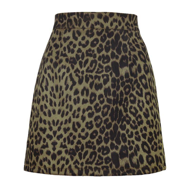 Printed Bag Buttocks Half Body Short Skirt Print Sheath Skirt for Women