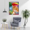 DIY Cat 5D Diamond Painting Full Round Drill Resin Animal Diamond Embroidery Cross Stitch Mosaic Kits Wall Art Home Decor Gift