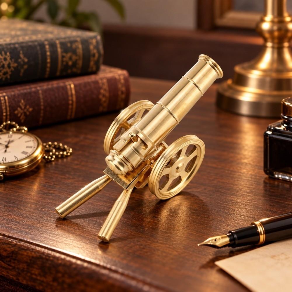 1pcs Hand Polished Desktop artillery figurine Decoration  Tabletop Decor