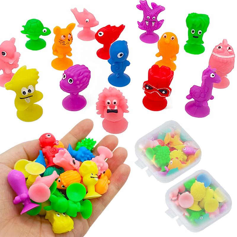 15/30/50pcs Mini Suction Cup Doll Silicone Party Favors Festival Gathering Gifts Cute Mini Monsters Mutual Adsorption TMZ
