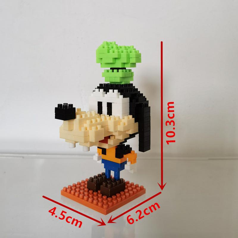 Cute Granular Building Blocks, Mickey, Minnie, Duck, And Goofy Building Block Assembly Toys, Suitable For Boys And Girls