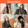 Black Suede 3d Beanie Hat For Women Winter Warmth And Casual Styling