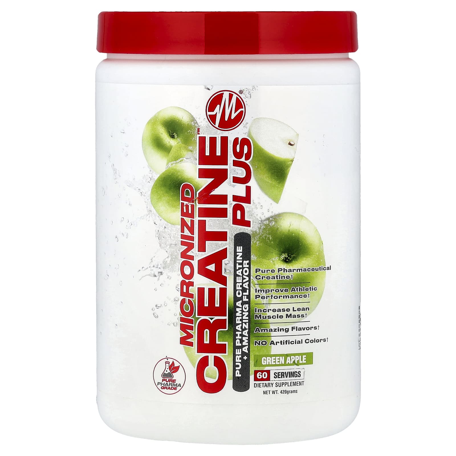

Micronize Creatine™ Plus, Green Apple, 420G