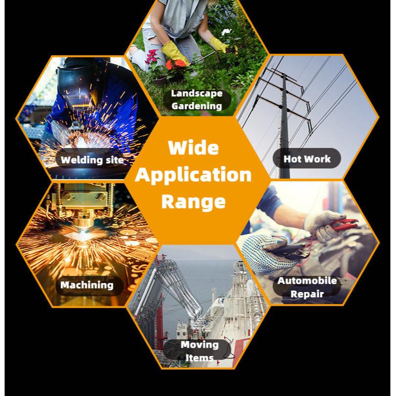 Wholesale welding gloves, short work welding labor protection, car repair, handling, garden pruning, breathable leather gloves