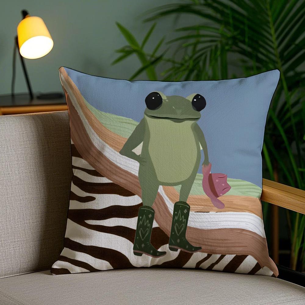 Abstract Animals Cushion Cover Soft Short Plush Double-Sided Printing Home Decor Machine Washable Pillow Case Gift