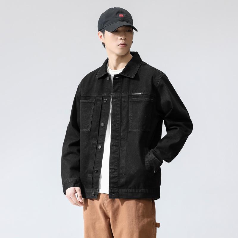 New Denim Jacket Men's Spring Loose Casual Korean Version Trendy Handsome Men's Clothes Trendy Jacket