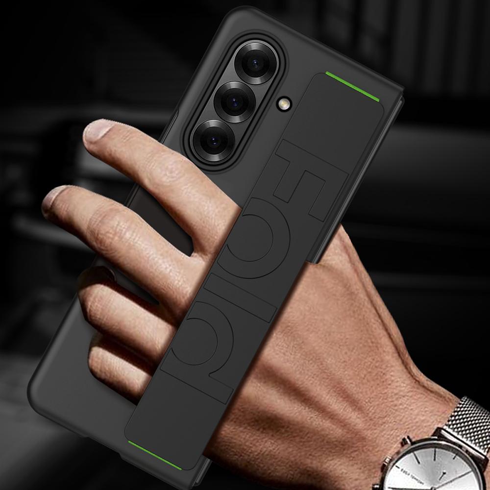 For Samsung Galaxy Z Fold7 5G Case Wristband Rubberized Hard PC Phone Cover