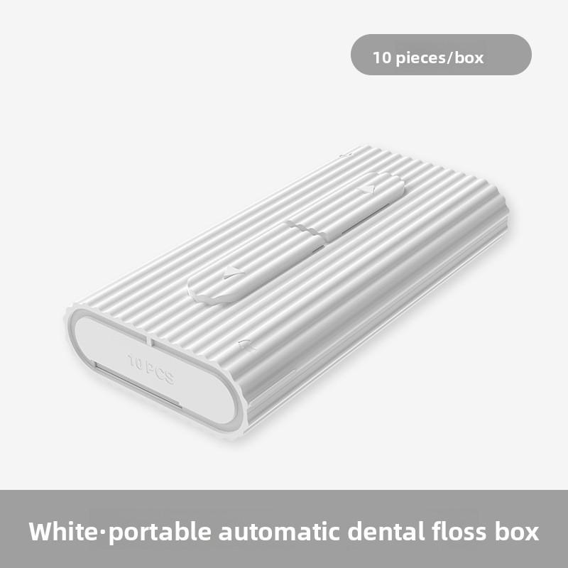 

Portable Dental Floss Box, Dental Floss Box, Disposable Dental Floss Picks, Toothpicks for Home Use белый
