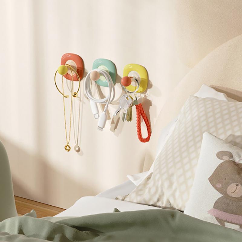 Dopamine Hook Punch-Free Wall-Mounted Adhesive Hook Kitchen And Bathroom Traceless Hook Super Load-Bearing Door Hanger