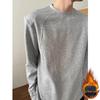 Men's Autumn/Winter 2025 Plus Velvet Henley Long Sleeve T-Shirt