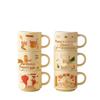 Chinese-Style Cute Ceramic Mug with Handle - Creative Office & Breakfast Cup, Ideal for Couples or as a Gift