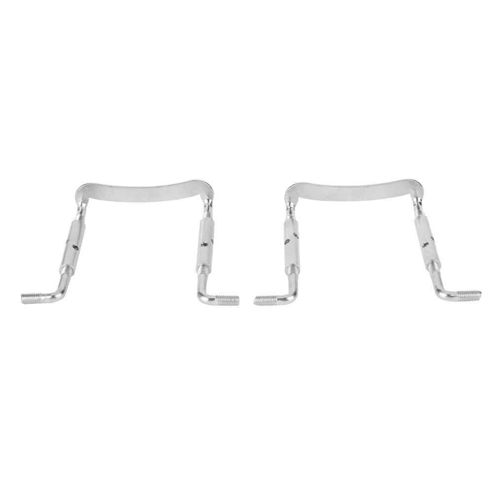 Portable Violin Chinrest Chin Rest Screw Clamp Fiddle Parts Brass Pats DIY Fittings Silver