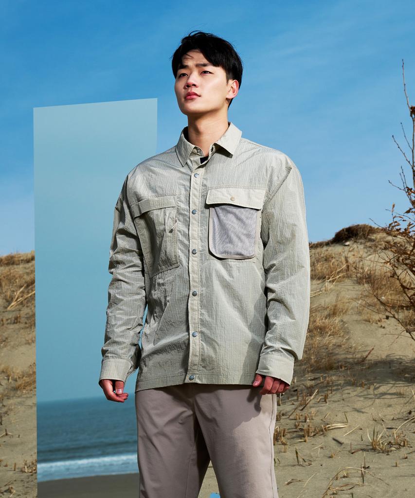 OFFGRID Og Core Double Pocket Shirt - Beige