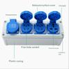 Outdoor Power Distributor 220V 10A Plastic Waterproof Junction Box for Outdoor Electrical Safety Easy Installation