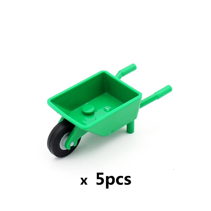 Non-Toxic Moc City Building Block Accessories Utensil Wheelbarrow Frame Bricks 98288 Compatible Smooth Small Single Tire 59895 Toy Gifts