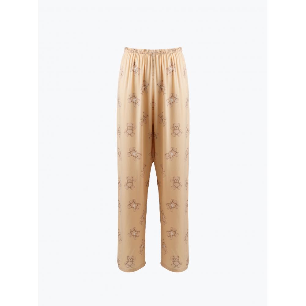 Daiso [coMMon] Viskose Mønster Lange Underdeler M Gul