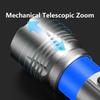 Aluminum Alloy Flashlight Rechargeable Portable, Strong Light, Variable Focus Flashlight Outdoor Multi-functional Fishing Light