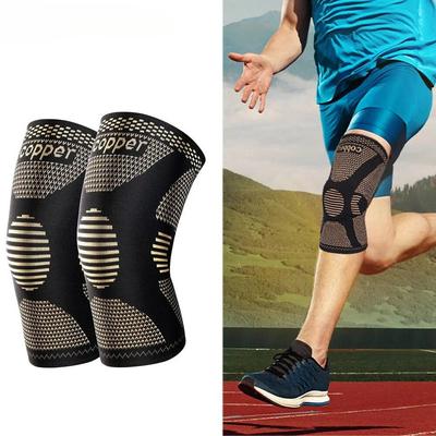 1pair Unisex Copper-Infused Compression Knee Sleeves for Running and Arthritis - 1 Pcs, Various Sizes