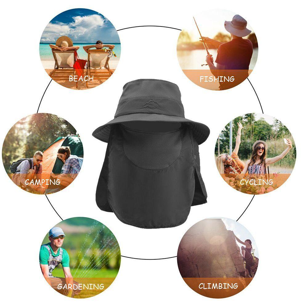 Neck Guard Sunscreen Sunshade Cap WithShawl Cycling Cap High Quality Face Mask Hat  Summer Outdoor