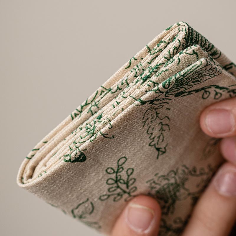 Chinese Absorbent Tea Towel Zen Tea Table Rag Keeping Pot Towel Tea Set Waterproof Mat